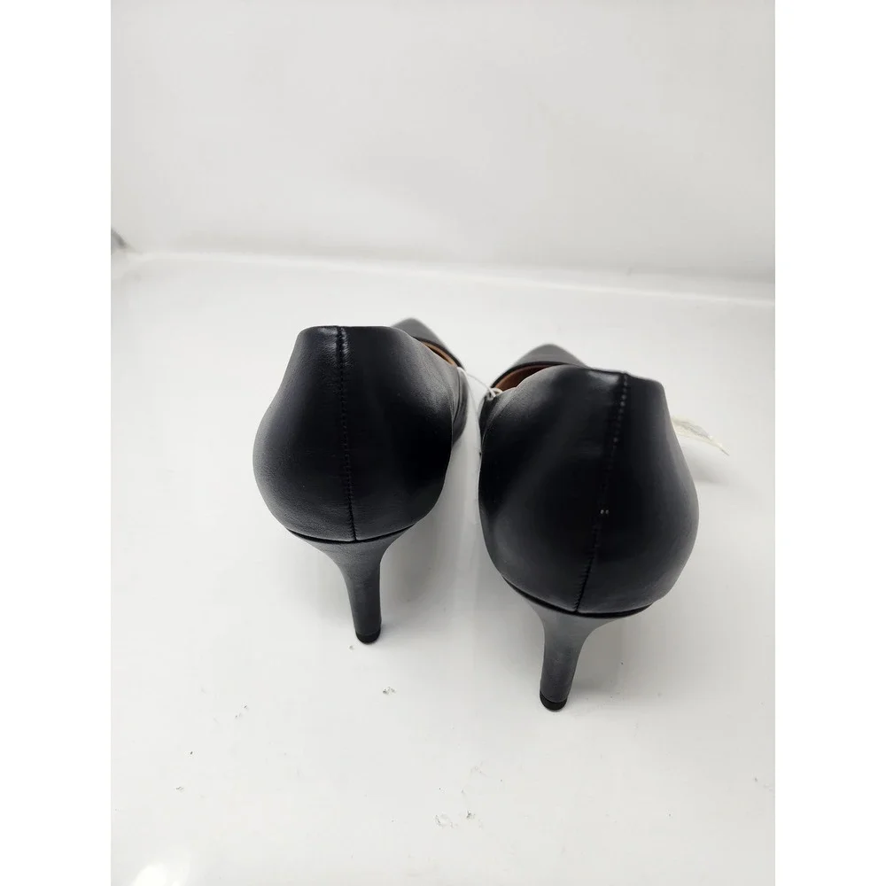 A New Day Womens Pumps Black Faux Leather Memory Foam Casual Size 11